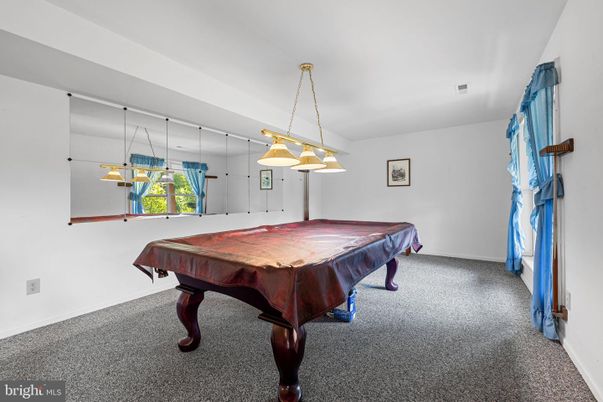 Billiard Table, Game Room, Interior, Pendant Lights