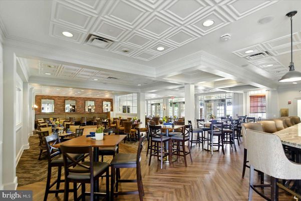 Dining room, Interior, Pendant Lights, Recessed Lighting, Wood Texture Flooring