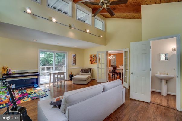 Bathroom, Interior, Living room, Piano, Wooden Beams, Wooden Ceilings, Wood Texture Flooring