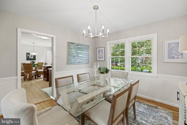 Chandelier, Dining room, Interior, Pendant Lights, Wood Texture Flooring