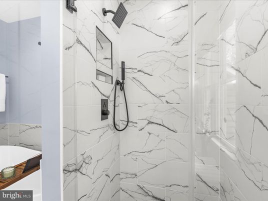 Bathroom, Interior, Marble Walls