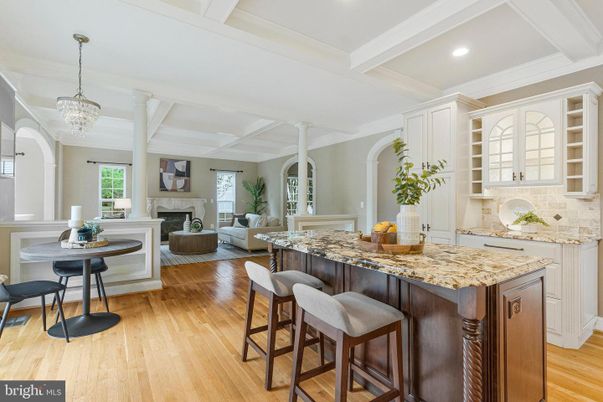 Chandelier, Fireplace, Interior, Living room, Pendant Lights, Recessed Lighting, Wood Texture Flooring