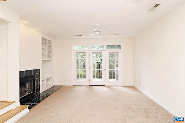 Empty room, Fireplace, Interior