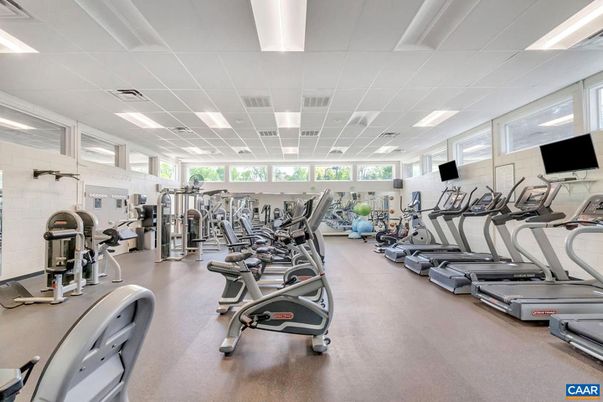 Fitness Equipment, Gym, Interior, Recessed Lighting