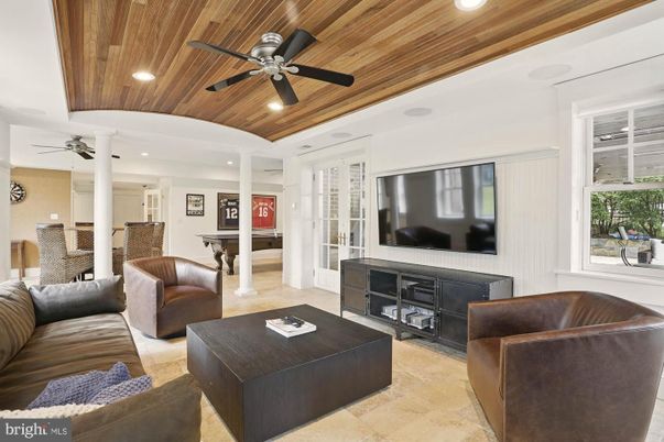 Interior, Living room, Recessed Lighting, Wooden Ceilings