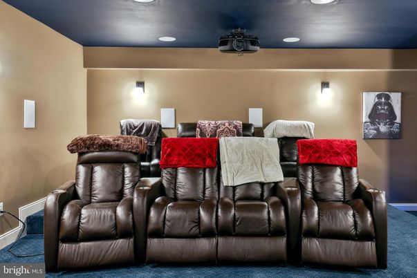 Home Theatre Room, Interior, Recessed Lighting, Theatre Room