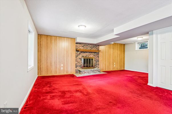 Empty room, Fireplace, Interior, Stone Walls, Wooden Walls