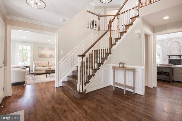Fireplace, Interior, Living room, Recessed Lighting, Stone Walls, Wood Texture Flooring
