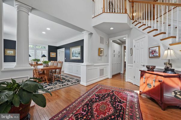 Dining room, Fireplace, Interior, Recessed Lighting, Wood Texture Flooring