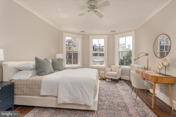 Bedroom, Home Office, Interior, Recessed Lighting, Wood Texture Flooring