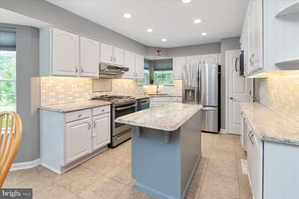 Interior, Kitchen, Recessed Lighting, Stainless Steel Appliances