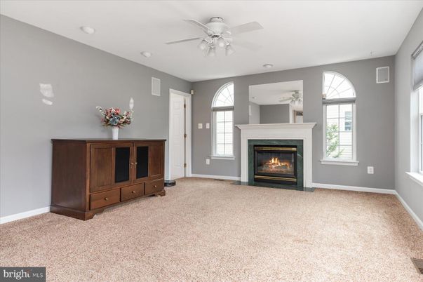 Empty room, Fireplace, Interior