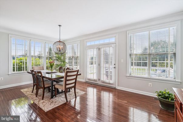 Chandelier, Dining room, Interior, Pendant Lights, Wood Texture Flooring