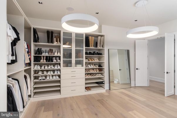 Interior, Pendant Lights, Walk-in Closets, Wood Texture Flooring