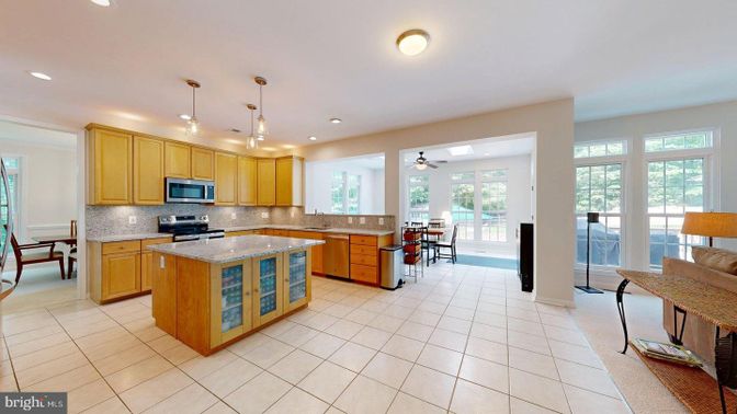 Dining room, Interior, Kitchen, Pendant Lights, Recessed Lighting