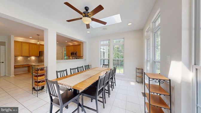 Dining room, Interior, Kitchen, Recessed Lighting