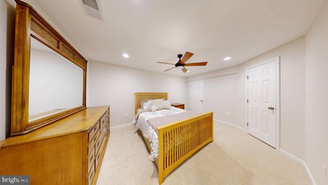 Bedroom, Interior, Recessed Lighting