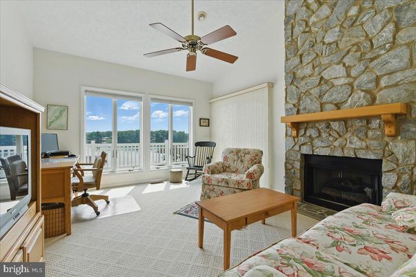 Fireplace, Home Office, Interior, Living room, Stone Walls