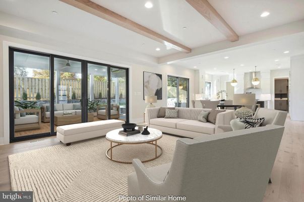 Dining room, Interior, Kitchen, Living room, Pendant Lights, Recessed Lighting, Stainless Steel Appliances, Wooden Beams, Wood Texture Flooring
