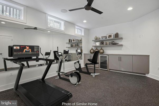 Fitness Equipment, Interior, Recessed Lighting