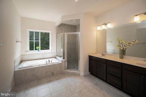 Bathroom, Dual Sink Vanities, Glass Shower, Interior