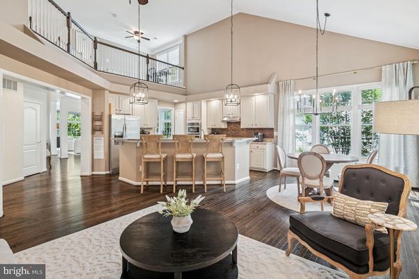 Chandelier, Dining room, Interior, Kitchen, Pendant Lights, Wood Texture Flooring