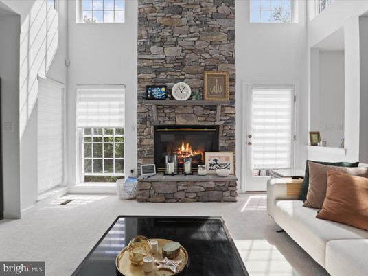 Fireplace, Interior, Living room, Stone Walls