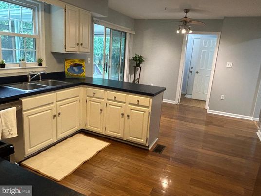 Interior, Kitchen, Wood Texture Flooring