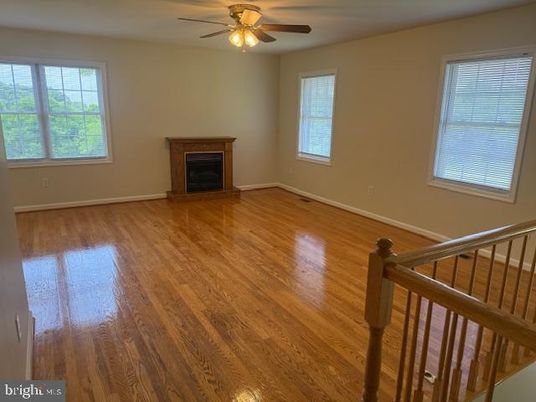 Empty room, Fireplace, Interior, Wood Texture Flooring