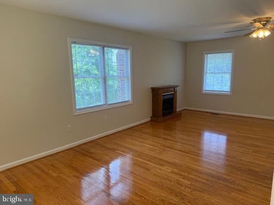 Empty room, Fireplace, Interior, Wood Texture Flooring