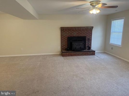 Empty room, Fireplace, Interior