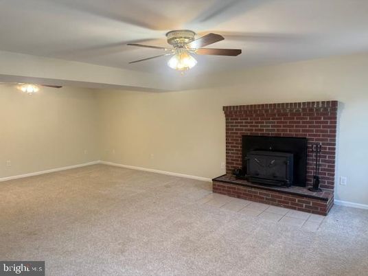 Empty room, Fireplace, Interior, Stone Walls
