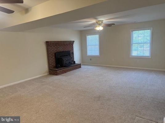 Empty room, Fireplace, Interior, Stone Walls