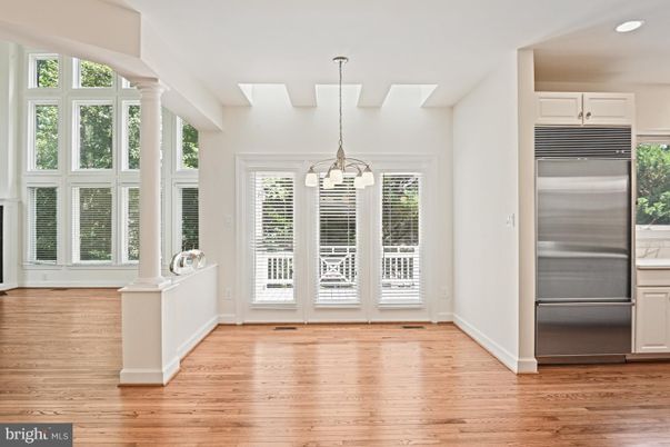 Interior, Pendant Lights, Recessed Lighting, Stainless Steel Appliances, Wood Texture Flooring