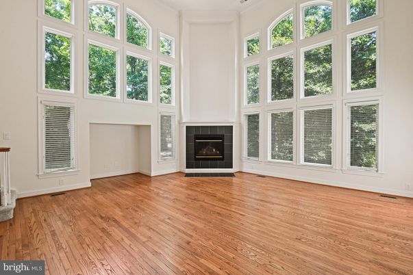 Empty room, Fireplace, Interior, Wood Texture Flooring