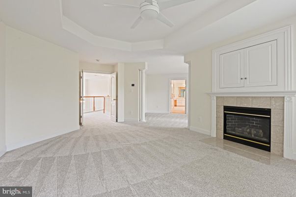 Empty room, Fireplace, Interior