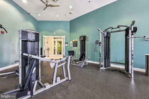 Fitness Equipment, Interior, Recessed Lighting
