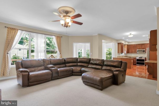 Interior, Kitchen, Living room, Recessed Lighting, Stainless Steel Appliances, Wood Texture Flooring
