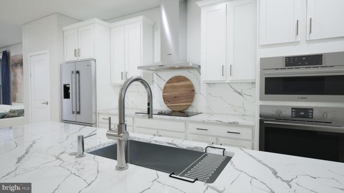 Interior, Kitchen, Marble, Marble Walls