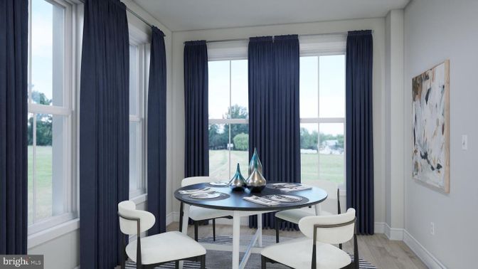 Dining room, Interior, Wood Texture Flooring