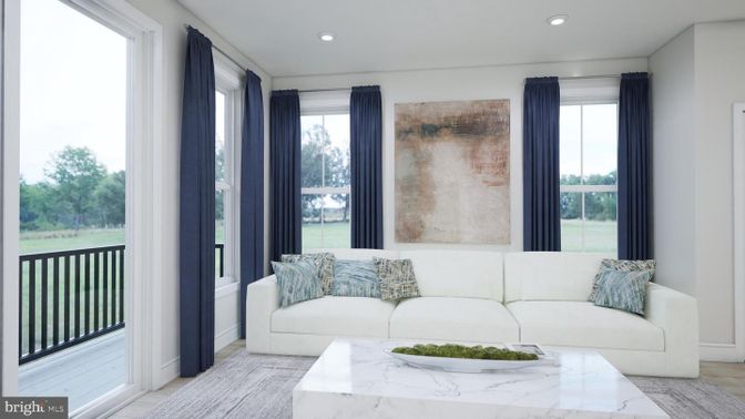 Interior, Living room, Recessed Lighting