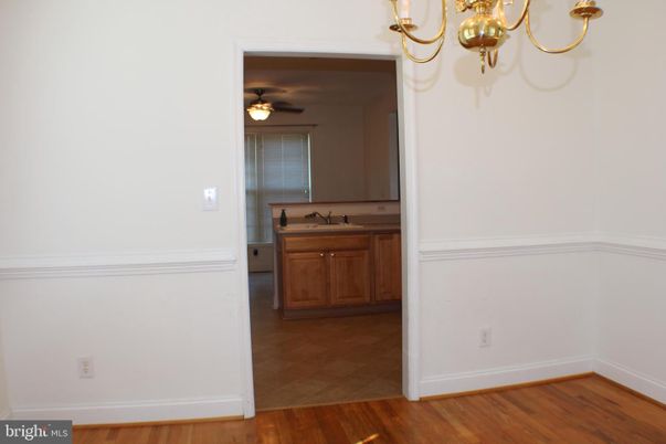 Bathroom, Chandelier, Interior, Wood Texture Flooring