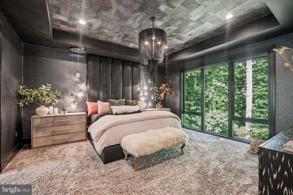 Bedroom, Chandelier, Interior, Recessed Lighting
