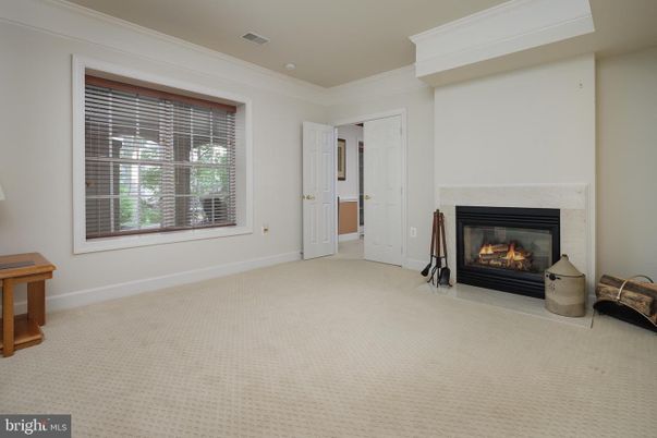 Empty room, Fireplace, Interior