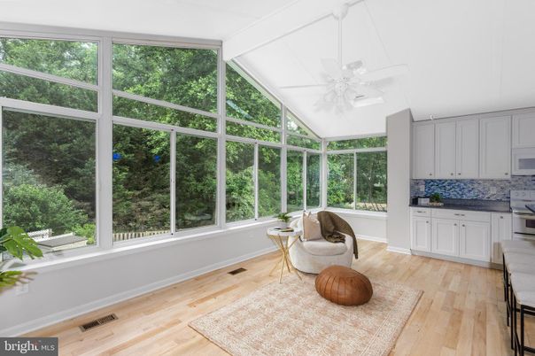 Interior, Sun Room, Wood Texture Flooring