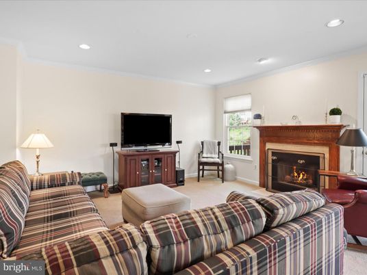 Fireplace, Interior, Living room, Recessed Lighting
