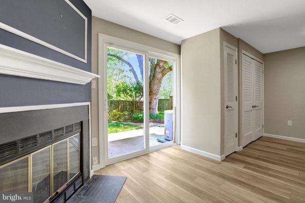 Empty room, Fireplace, Interior, Wood Texture Flooring