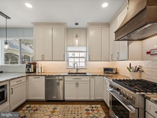 Interior, Kitchen, Pendant Lights, Recessed Lighting, Stainless Steel Appliances