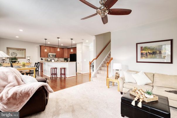 Dining room, Interior, Kitchen, Living room, Pendant Lights, Recessed Lighting, Wood Texture Flooring