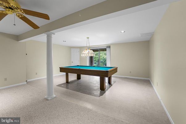 Billiard Table, Game Room, Interior, Pendant Lights, Recessed Lighting
